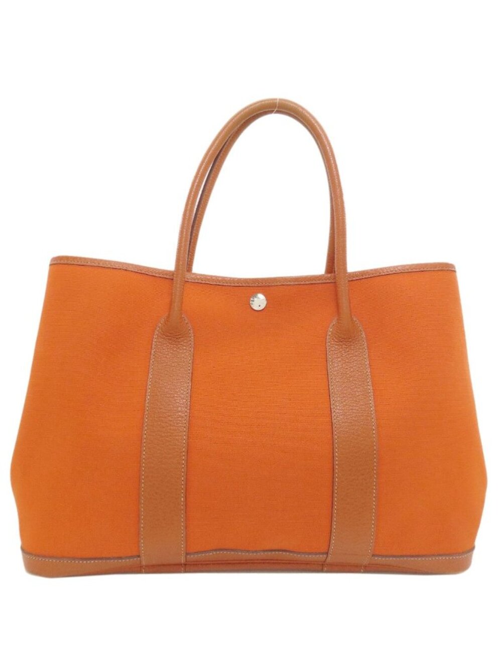 Hermes Garden Party PM Silver Tote Bag Toile Officier